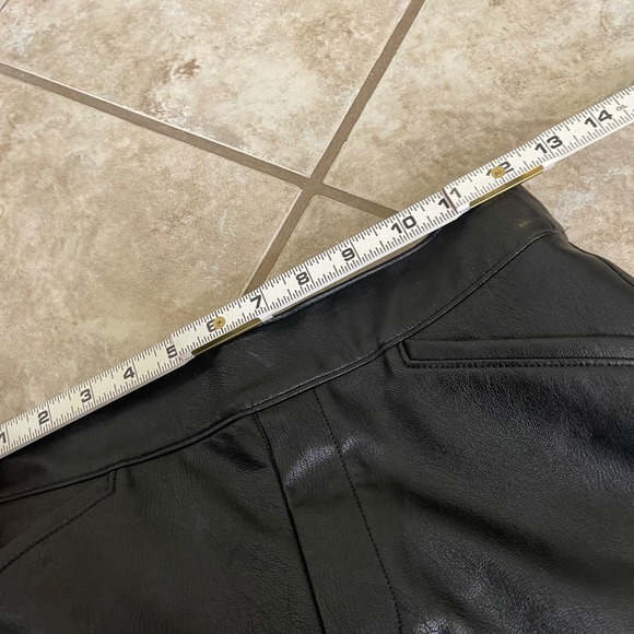 SPANX Faux Leather Flare Pants Black High Waist Slimming Women's Size Small - Picture 5 of 7